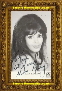 Wilma Reading Autograph Signed Picture – Singer