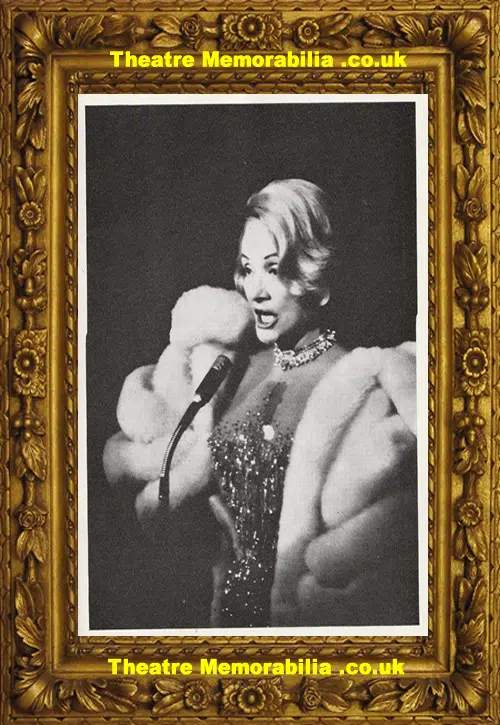 Wimbledon Theatre - Marlene Ditrich Concert Programme 1973